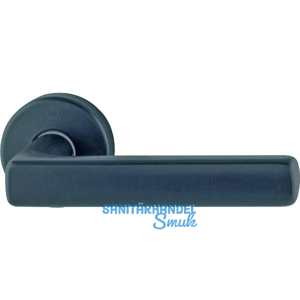 HOPPE Dr�ckerhalbgarnitur DALLAS rund, Vierkant 8/62 mm, Edelstahl schwarz