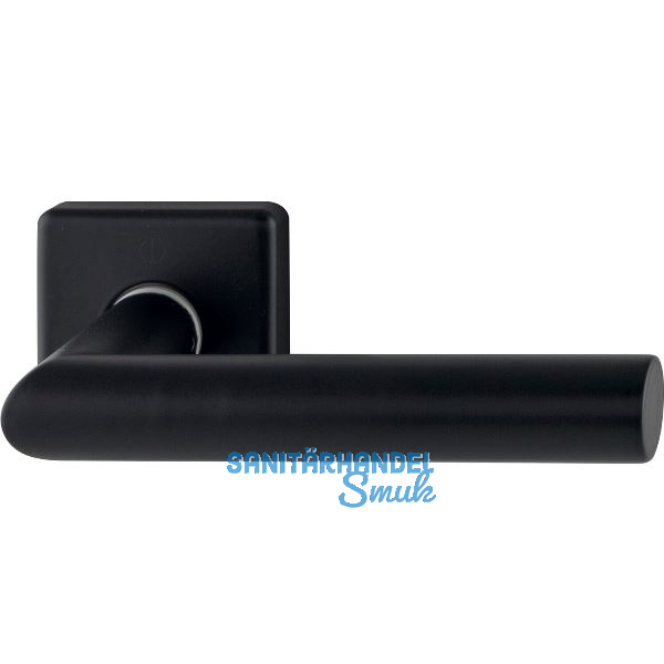 HOPPE Dr�ckerhalbgarnitur AMSTERDAM eckig, Vierkant 8/62 mm, Edelstahl schwarz