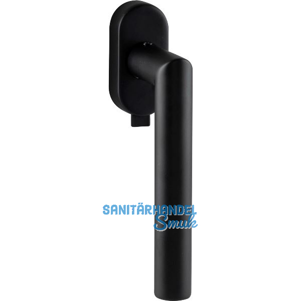 MARCHESI Fenstergriff GEHRUNG mit Verriegelung, Edelstahl schwarz matt