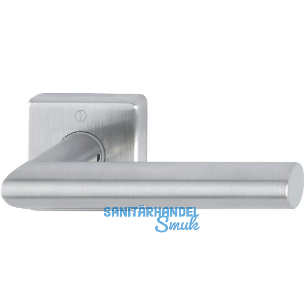 HOPPE Dr�ckerhalbgarnitur AMSTERDAM eckig, Vierkant 10/62 mm, Edelstahl matt