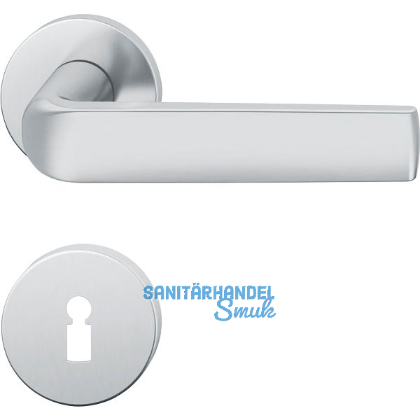 FSB Dr�ckergarnitur 12 1267 ASL auf Rosette BB, Edelstahl matt