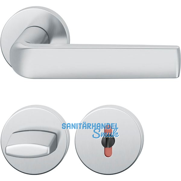 FSB Dr�ckergarnitur 12 1267 ASL auf Rosette WC, Edelstahl matt