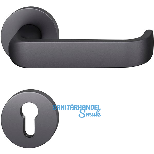 FSB Feuerschutz Dr�ckergarnitur 79 1268 AGL DIN EN179 PZ, Aluminium schwarz matt