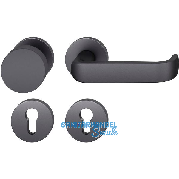 FSB Feuerschutz Wechselgarnitur 79 1268 AGL DIN PZ, rechts, schwarz matt