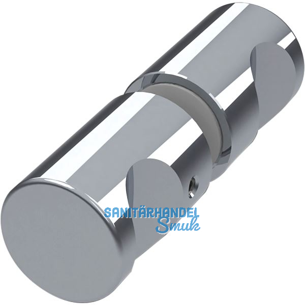 Duscht�rknopf rund, 25 mm, Aluminium verchromt poliert