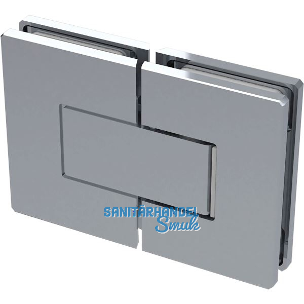 Duscht�rband 8505N Polymer 180� Glas-Glas mit 90� Feststellung,Messing verchromt