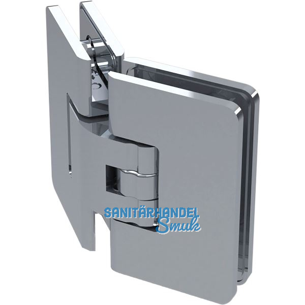 Duscht�rband 8507R 135� Glas-Glas mit 90� Feststellung,Messing verchromt poliert