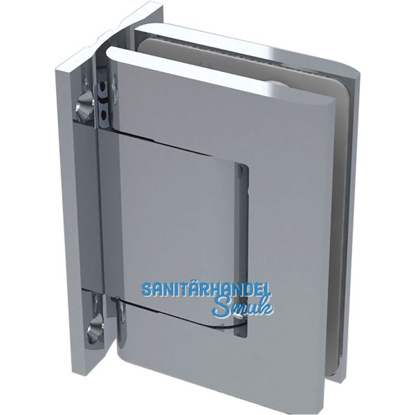 Duscht�rband/Hydraulikband 8010BTJC 90� Glas-Wand, Aluminium silberf�rbig