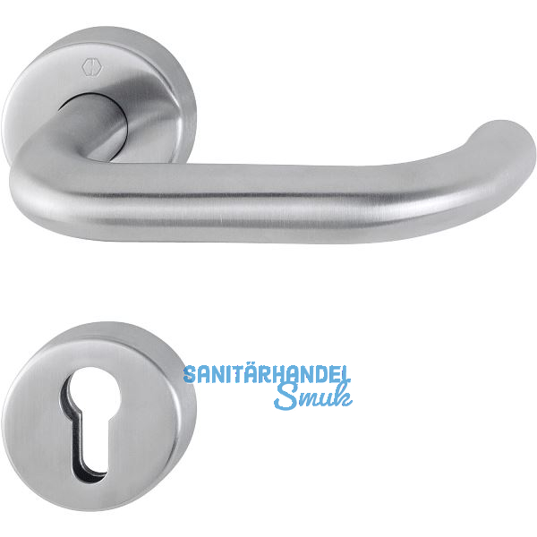 FH-Dr�ckergarnitur PARIS Sertos DIN - auf Rosette PZ, Edelstahl matt