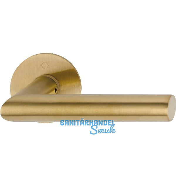 HOPPE Dr�ckergarnitur AMSTERDAM rund, ohne Schl�sselrosette, messingfarben hell