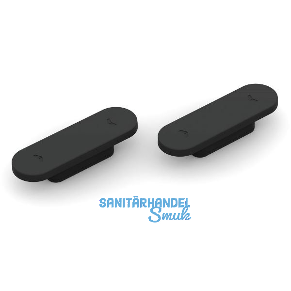 T�rmagnet Magnotica Pro E, 73 x 22 mm, Abdeckkappe oval, Zamak schwarz