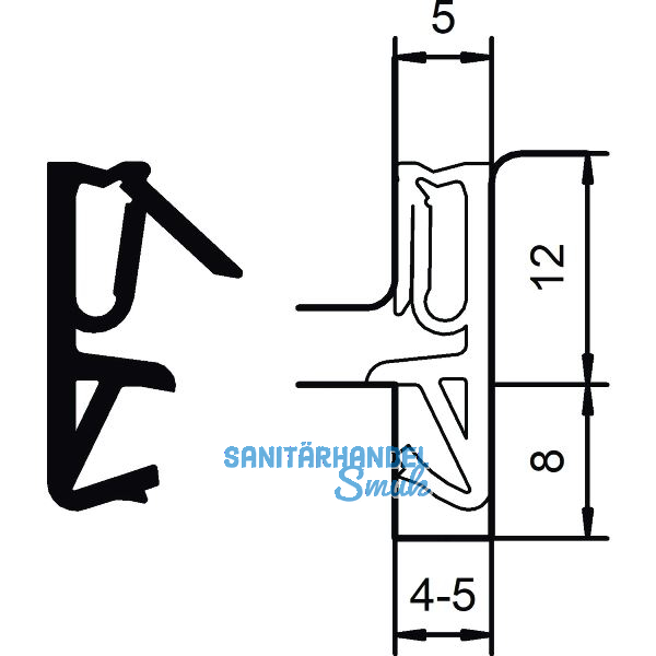 Haust�rdichtung DS 6922a, Silikon graphitgrau