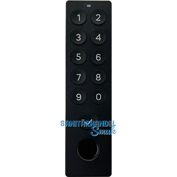 TEDEE Keypad Pro-Zahlentastatur inkl. Fingerprint, 125 x 33 x 23,5 mm, schwarz