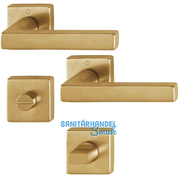 HOPPE Dr�ckergarnitur DALLAS Rosette WC, Messing messingfarben hell satiniert