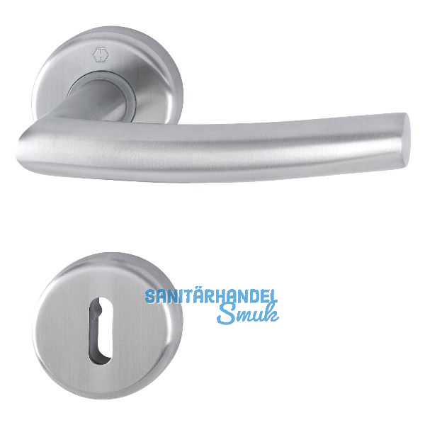 HOPPE Dr�ckergarnitur ALTA - auf Rosette BB, 39-47 mm, Edelstahl matt