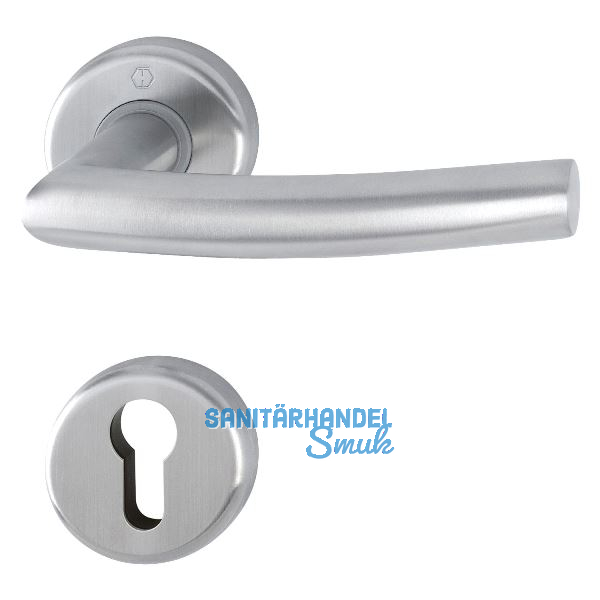 HOPPE Dr�ckergarnitur ALTA - auf Rosette PZ, 39-47 mm, Edelstahl matt