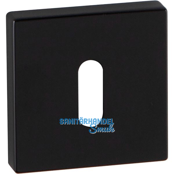 MARCHESI Schl�sselrosette BB, 52 x 52, H�he 10 mm, Zamak schwarz matt