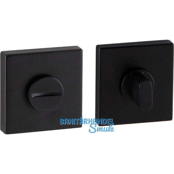 MARCHESI WC-Rosette, 52 x 52, H�he 10 mm, Zamak schwarz matt