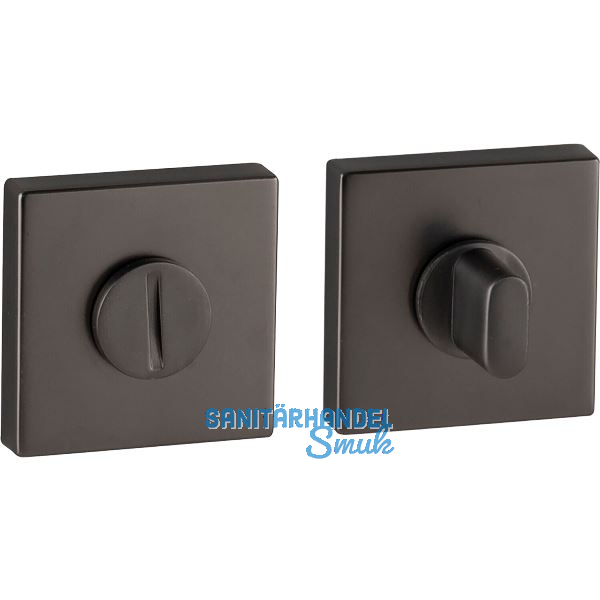 MARCHESI WC-Rosette, 52 x 52, H�he 10 mm, Zamak vernickelt dunkel matt