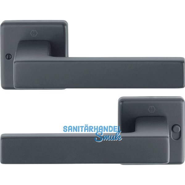 HOPPE Dr�ckerpaar AUSTIN MiniLock links, Aluminium schwarz matt