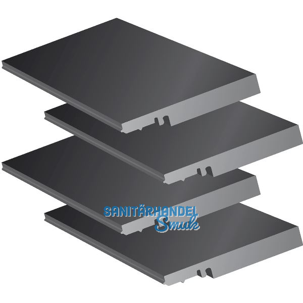 Zargen-Dichtset, Kunststoff schwarz