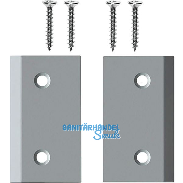 PLANET Eckplattenset X3 Type 1, 29 x 55 mm, Stahl silberf�rbig