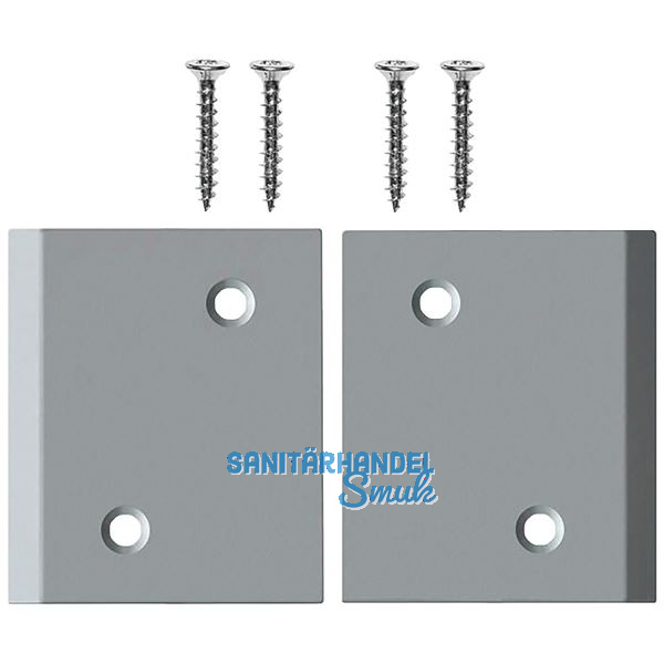 PLANET Eckplattenset X3 Type 3, 49 x 55 mm, Stahl silberf�rbig