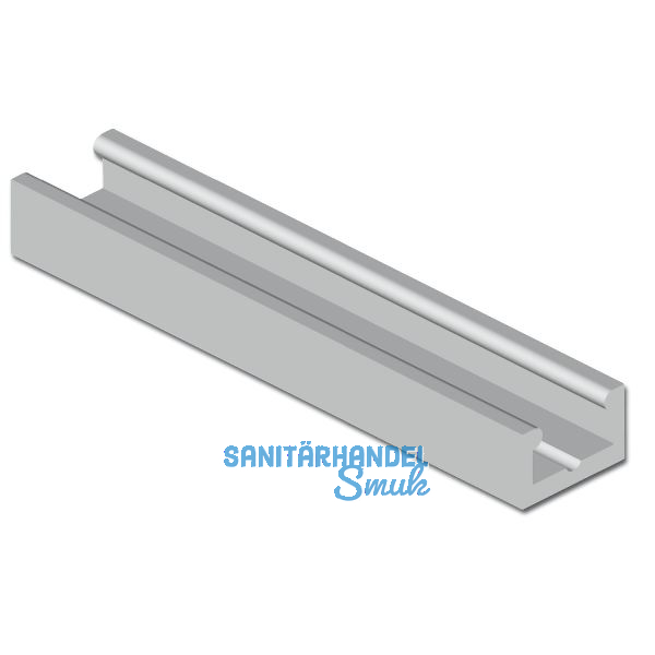 Dichtungs-Halteprofil Isostar SL, 2000 mm, Aluminium naturblank