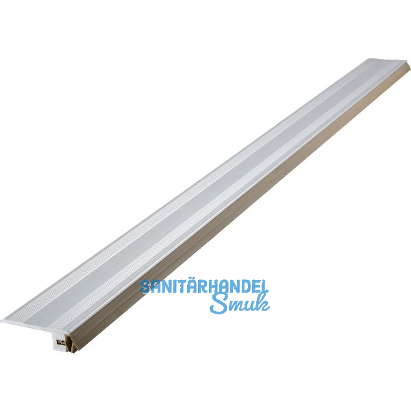 Anschlag/Bodenschiene mit Dichtung, 930 mm, Aluminium/Dichtung beige