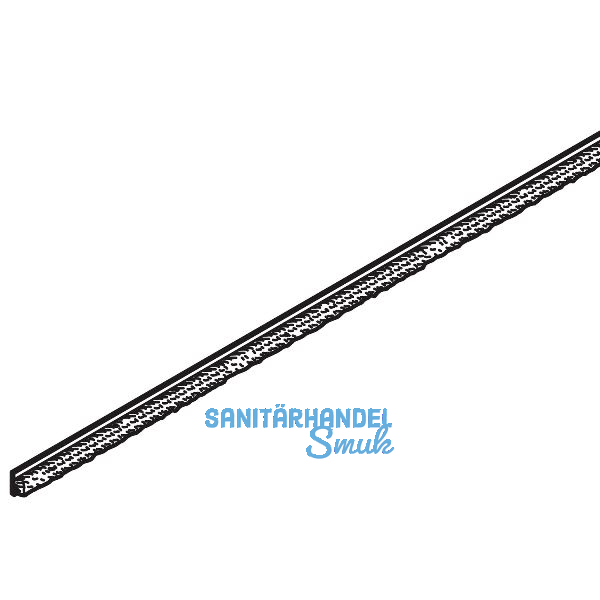 VITRIS Atrivant 80 B�rstenleiste selbstklebend Glas 10 mm Grau L=6000 mm