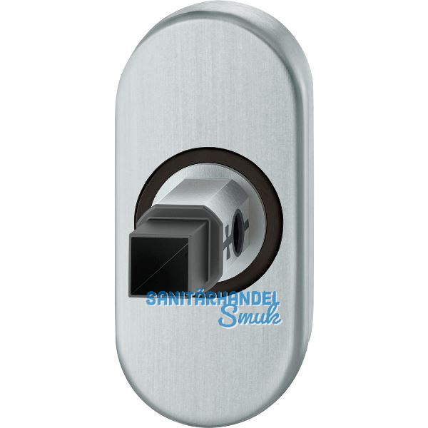 FSB Adapter-Rosette oval Rahment�r, 9 mm, Hochhaltefeder, Edelstahl matt