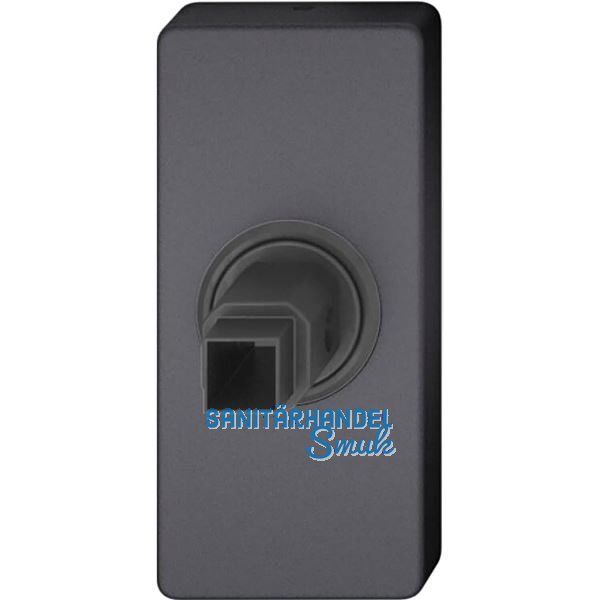 FSB Fenstergriff Adapter-Rosette eckig, Aluminium schwarz matt