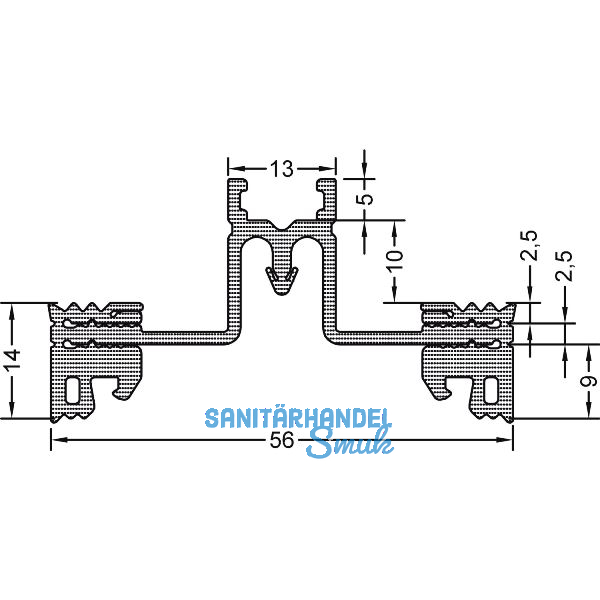 GUTMANN Riegeldichtung GF60 R-E2, Bundl�nge 30 m, Kunststoff APTK schwarz