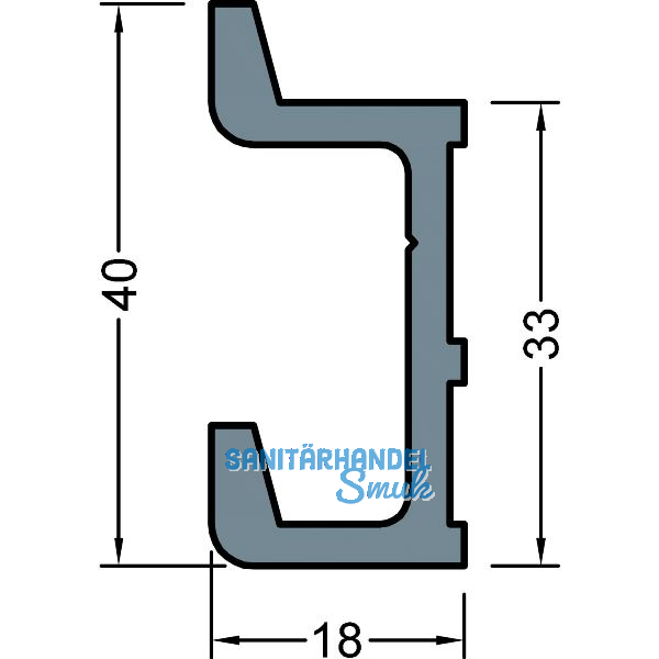 GUTMANN Dachrinnenhalter P2031, L=200 mm, Aluminium blank