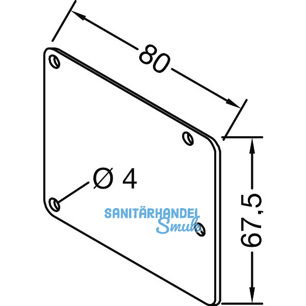 GUTMANN Deckel f�r Dachrinne P2030, Aluminium blank