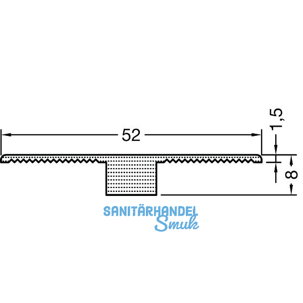GUTMANN Fugenband 2000/52/8 mm, Kunststoff grau (1 Rolle= 10 Meter)