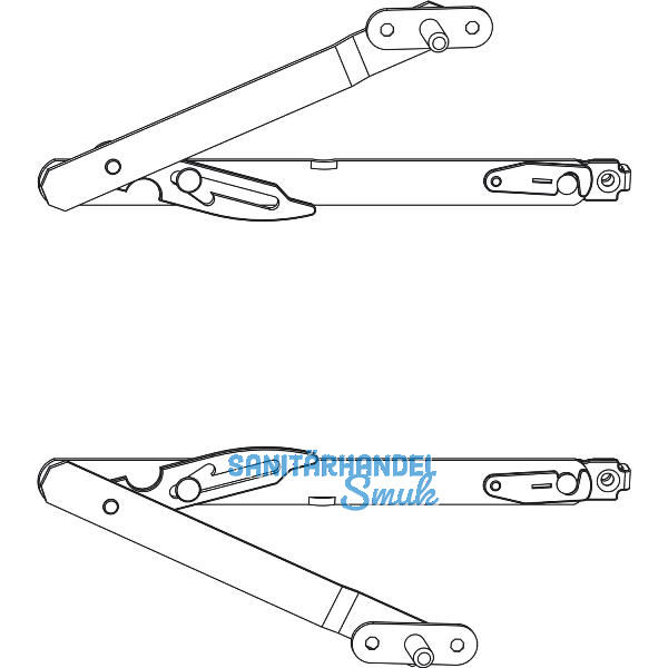 MACO Fang- und Putzschere Gr. 1, FFH 300-500 mm, silber, Lasche (455347)