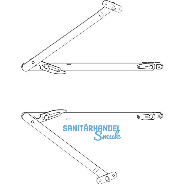 MACO Fang- und Putzschere Gr. 2, FFH 501-1200 mm, silber, Lasche (455348)