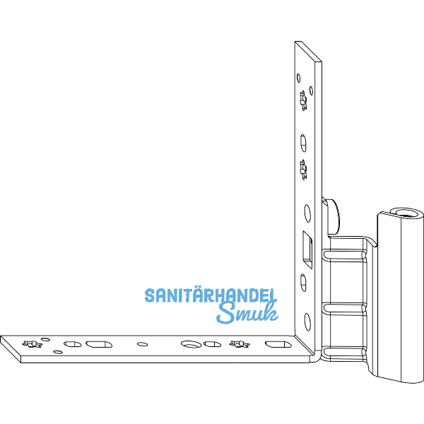 MACO Falzecklagerband DTuni ohne �V, 12/18-13 mm, rechts, silber (208888)