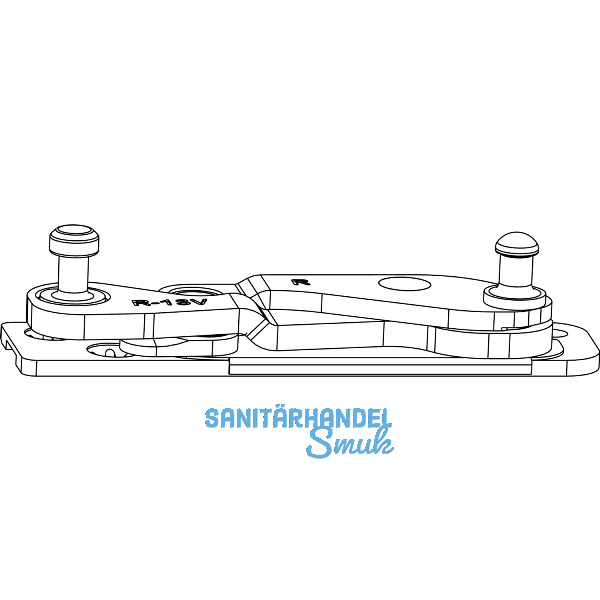 MACO Ecklager POWER 3-flg. Holz FT 24 mm, 13V, rechts (215828)