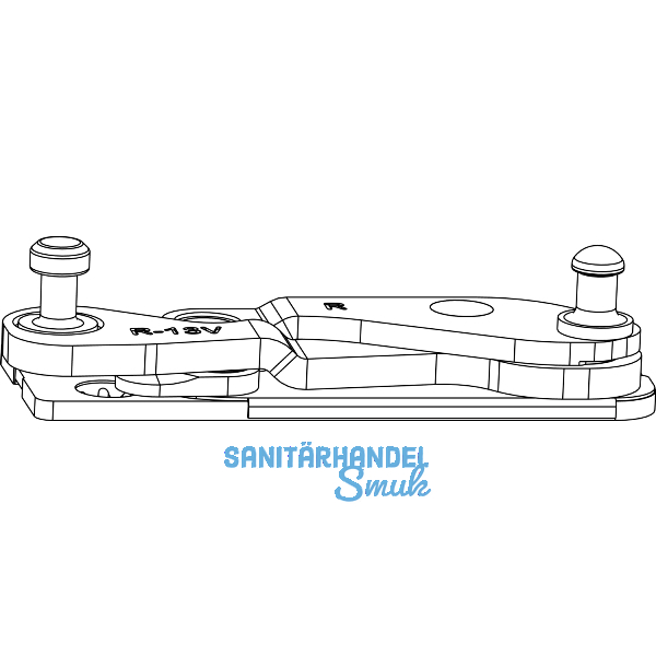 MACO Ecklager POWER 3-flg. PVC FT 30 mm, 13V, links (215833)