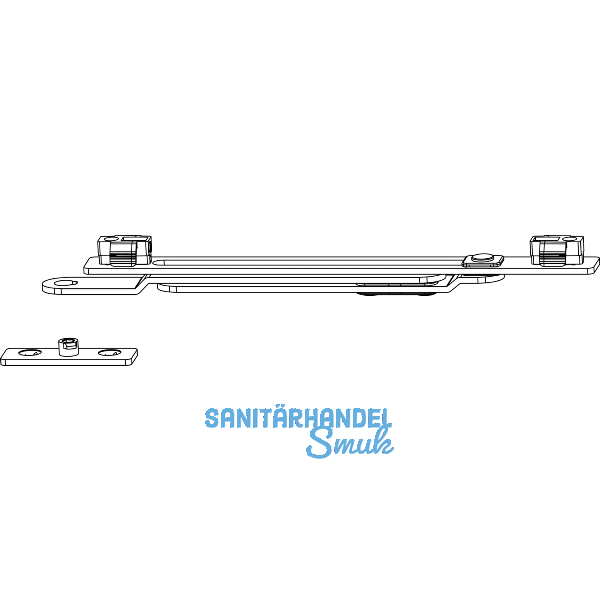 MACO Drehbegrenzung POWER, Holz Eurofalz, FFB 330-1400 mm, 150kg, silber