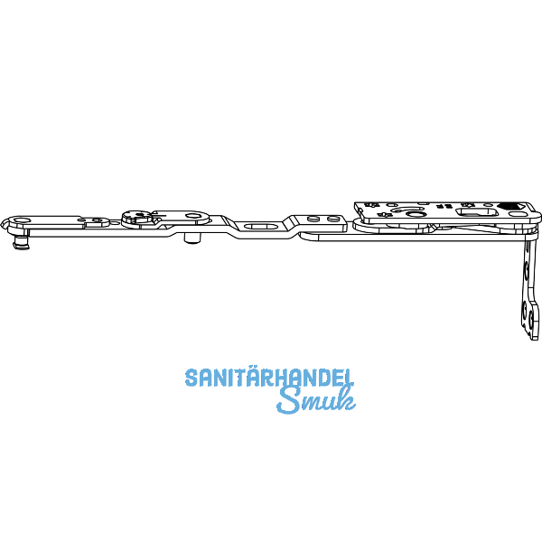 MACO Drehbandarm POWER Holz/PVC FT30 13V FFB 255-1400 silber links (217696)