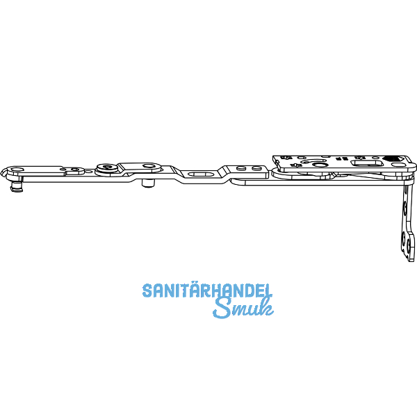 MACO Kippbandarm POWER Holz/PVC FT30 13V FFB 255-1200 silber links (217728)