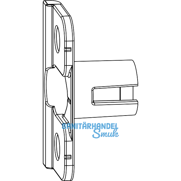 MACO Anpressverschluss einbohrbar Rahmenteil, Eurofalz 30 mm 13 V (368015)
