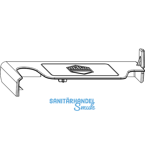 MACO Abdeckkappe Ecklager POWER Holz, FT 30 mm, rechts, RAL 9022 (365224)