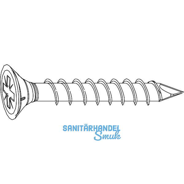 MACO RUSTICO Spanplattenschraube Senkkopf 4,5 x 30 mm, Edelstahl schwarz (12473)