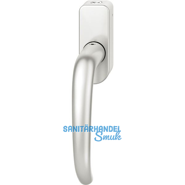 FSB Fenstergriff 34 1023 abschlie�bar ovale Rosette, Aluminium silber eloxiert