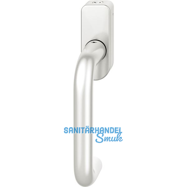 FSB Fenstergriff 34 1070 abschlie�bar ovale Rosette, Aluminium silber eloxiert