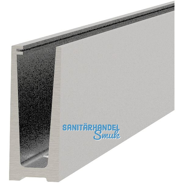 ECONOMY Bodenprofil 0004 zur aufgesetzten Montage, 6000 mm, Alu silber eloxiert